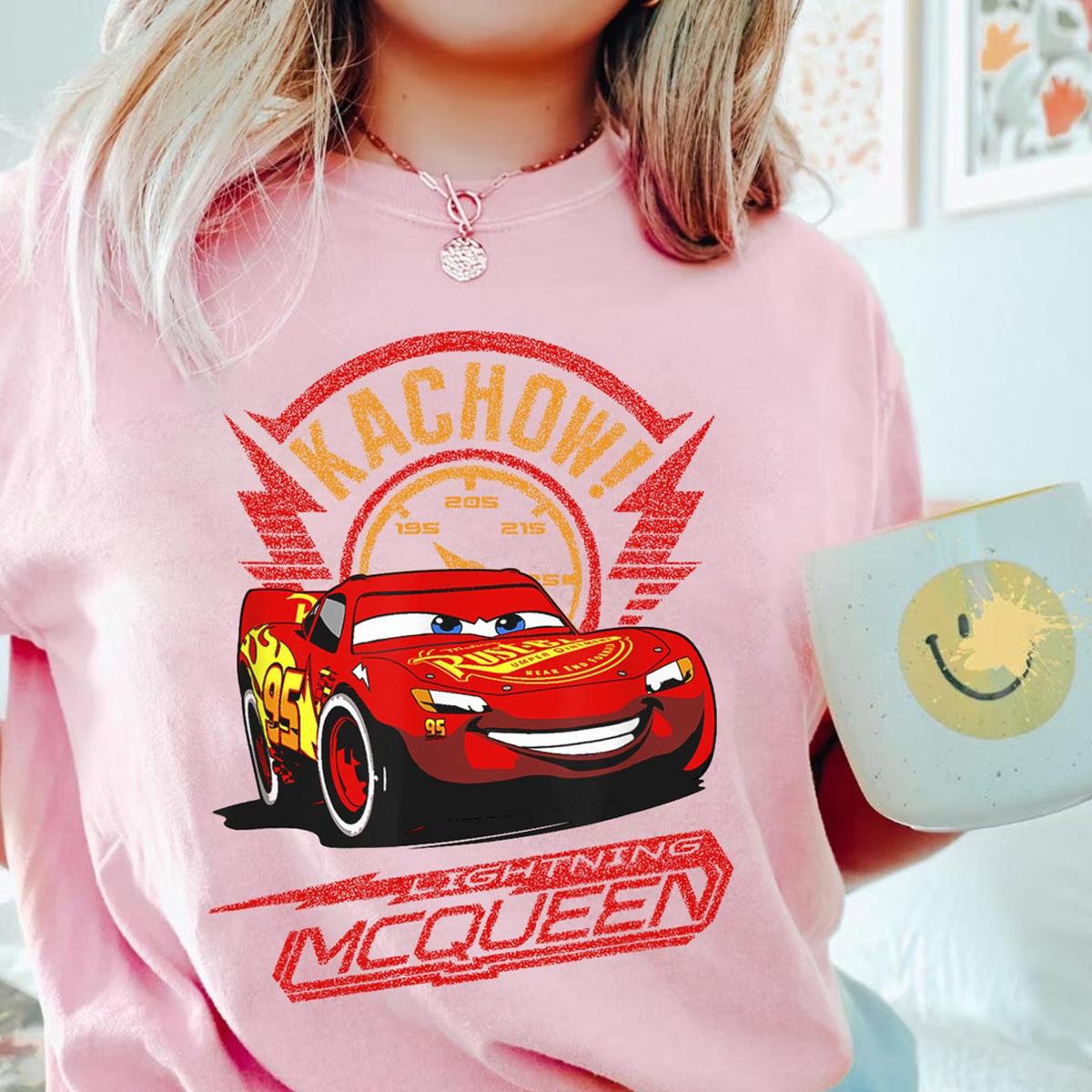 Lightning Mcqueen 95 Kachow Shirt Disney Pixar Cars Shirt 3