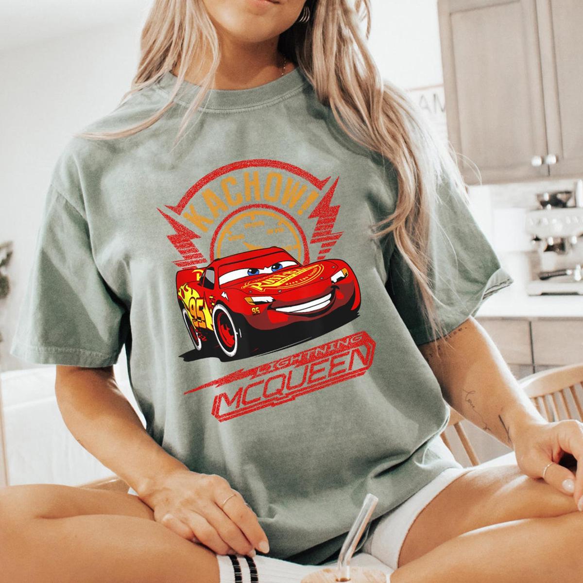 Lightning Mcqueen 95 Kachow Shirt Disney Pixar Cars Shirt 5