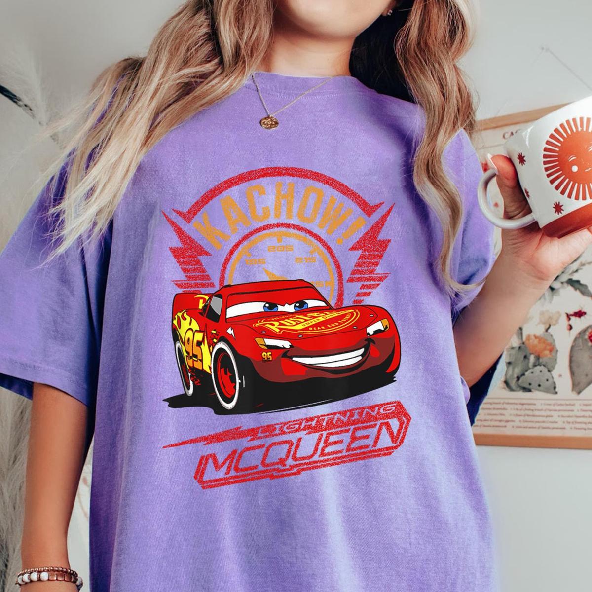 Lightning Mcqueen 95 Kachow Shirt Disney Pixar Cars Shirt 7