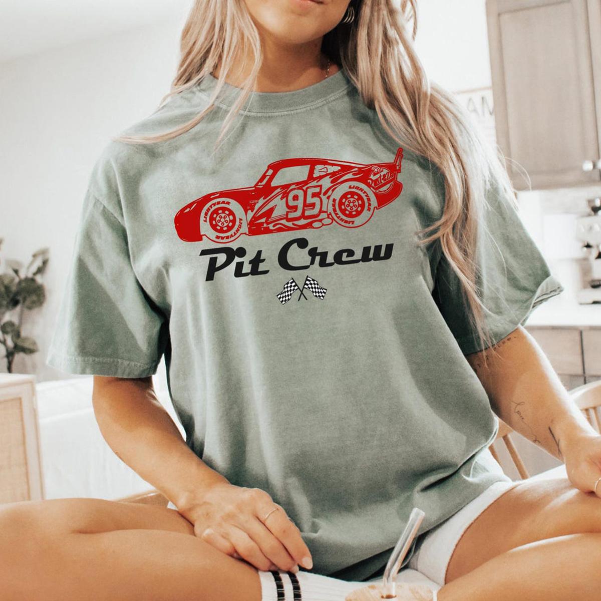 Lightning Mcqueen 95 Rusteze Radiator Springs Pit Crew Shirt 4