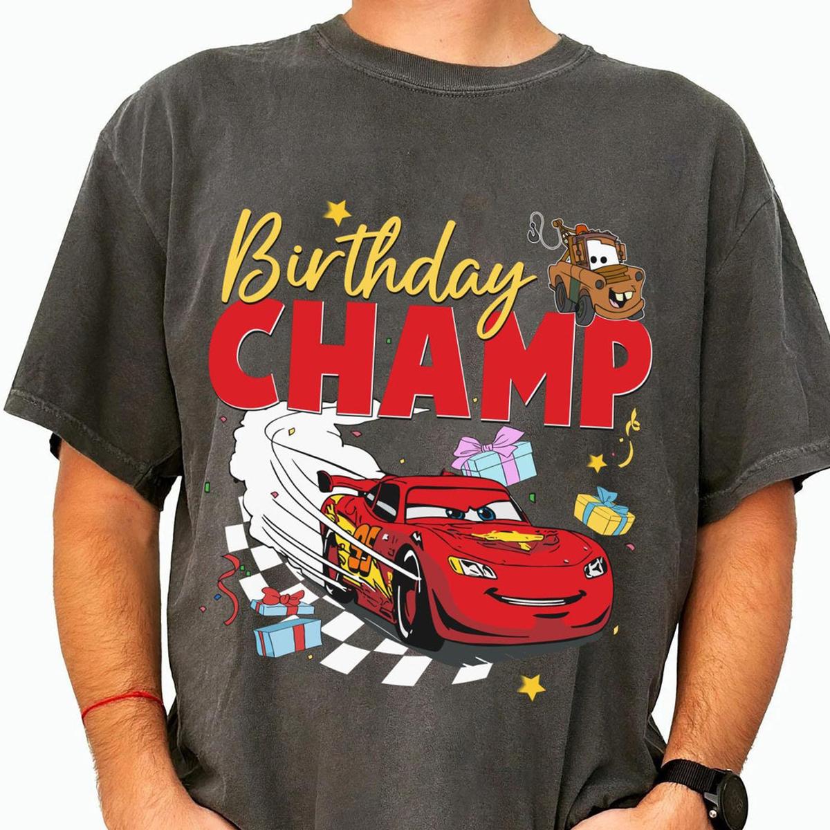 Lightning Mcqueen Tow Mater Birthday Champ Shirt 1