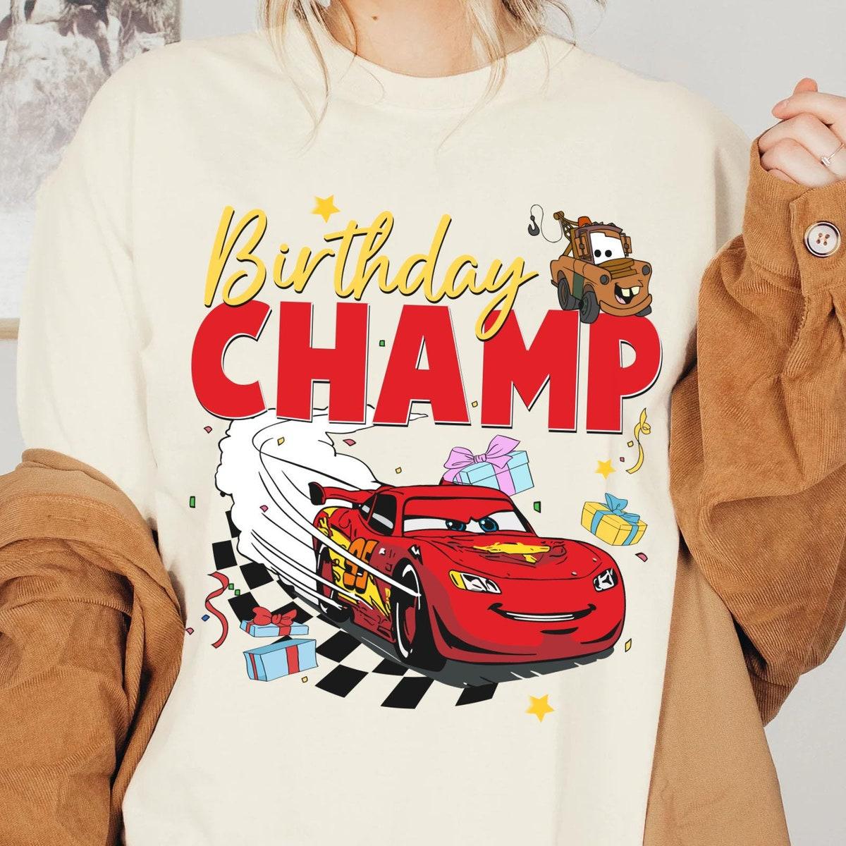 Lightning Mcqueen Tow Mater Birthday Champ Shirt 2