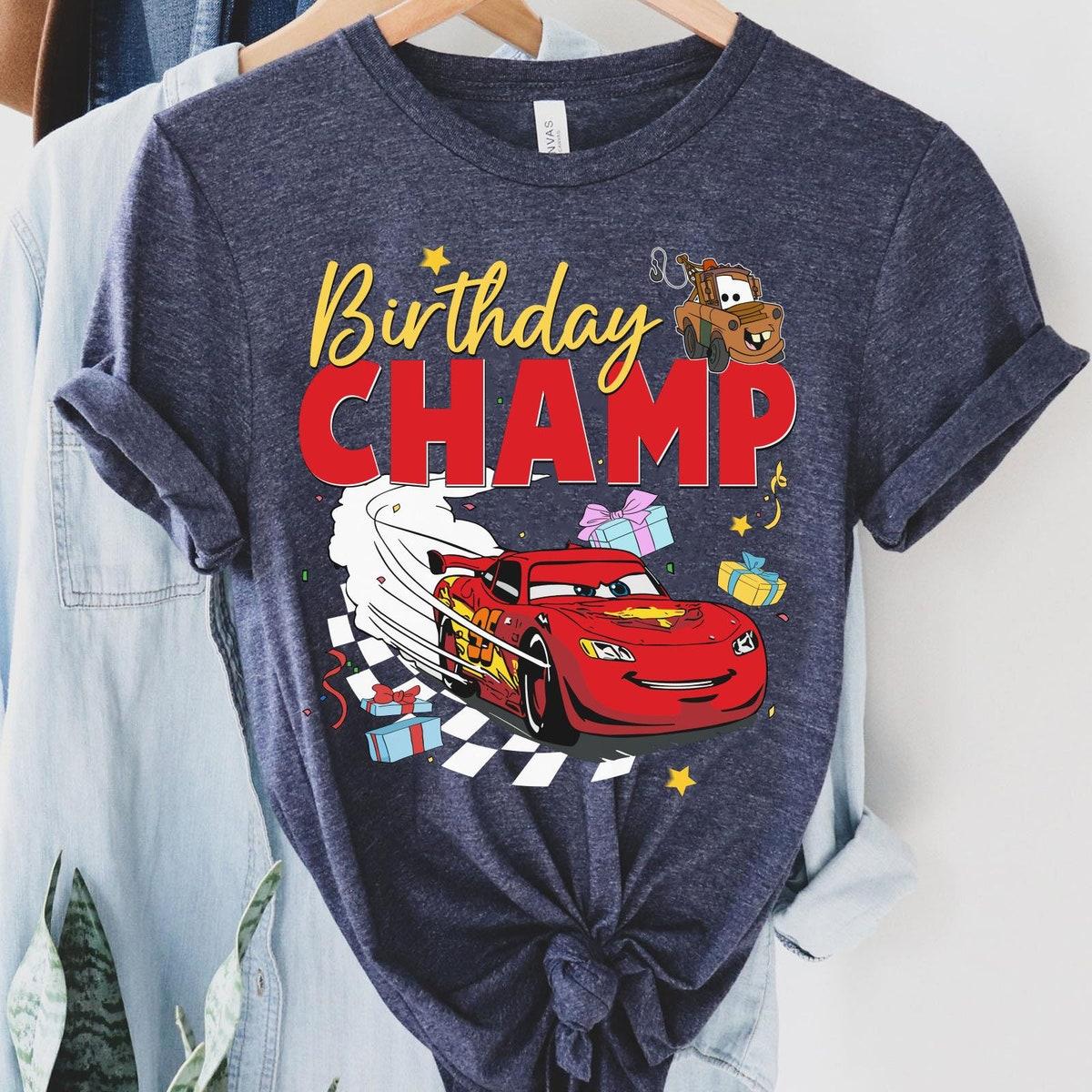 Lightning Mcqueen Tow Mater Birthday Champ Shirt 3