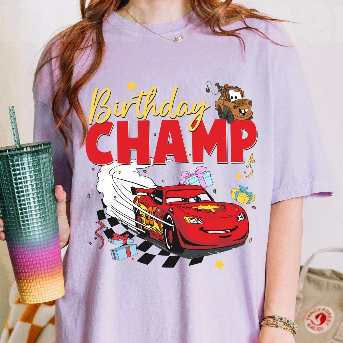 Lightning Mcqueen Tow Mater Birthday Champ Shirt 4