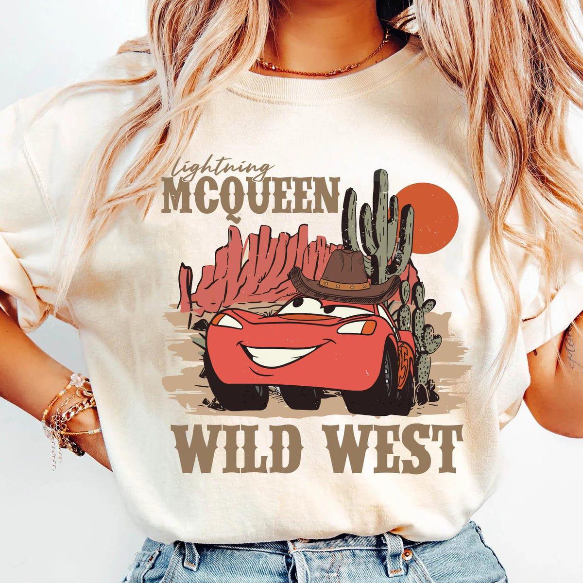 Lightning Mcqueen Western Cowboy Wild West Shirt 3