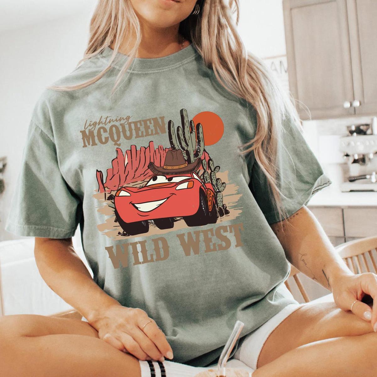 Lightning Mcqueen Western Cowboy Wild West Shirt 5