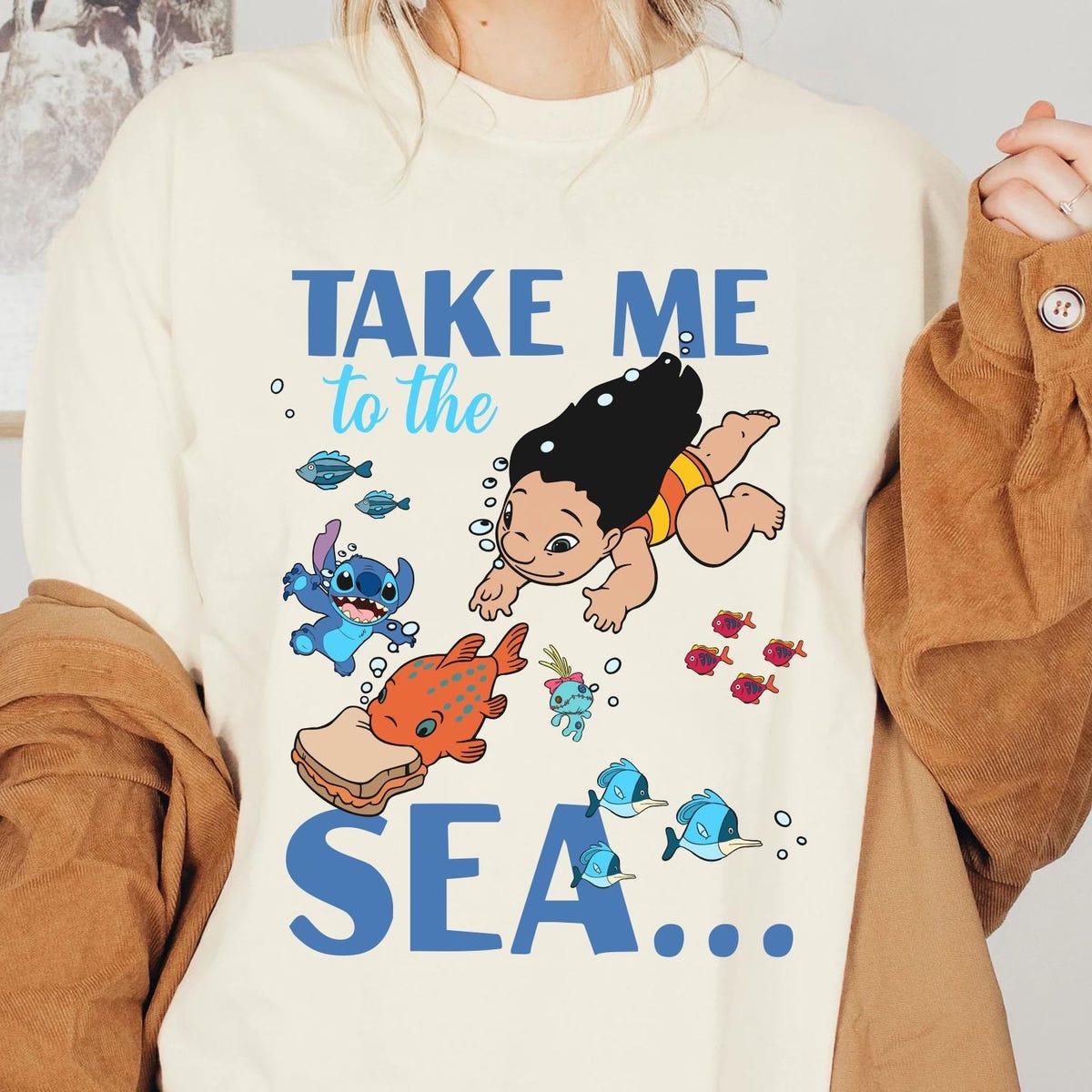 Lilo And Stitch Pudge Fish Take Me To The Sea Disney Stitch Friends Shirt 2