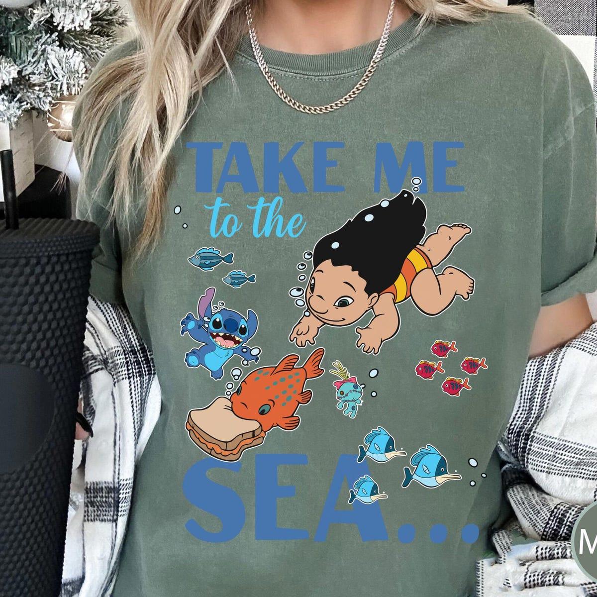 Lilo And Stitch Pudge Fish Take Me To The Sea Disney Stitch Friends Shirt 4