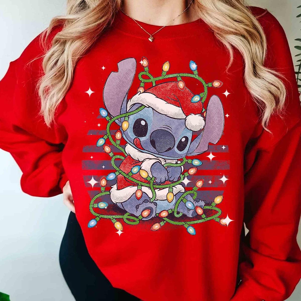 Lilo Stitch Xmas Light Shirt 1