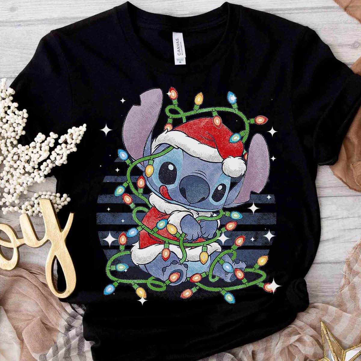 Lilo Stitch Xmas Light Shirt 3