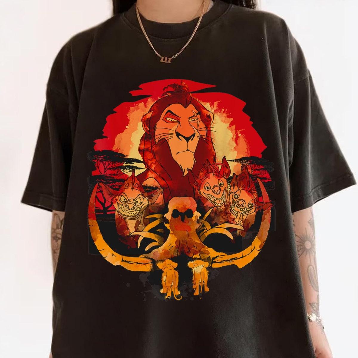 Lion King Scar And Hyenas In Elephant Graveyard Shirt 2