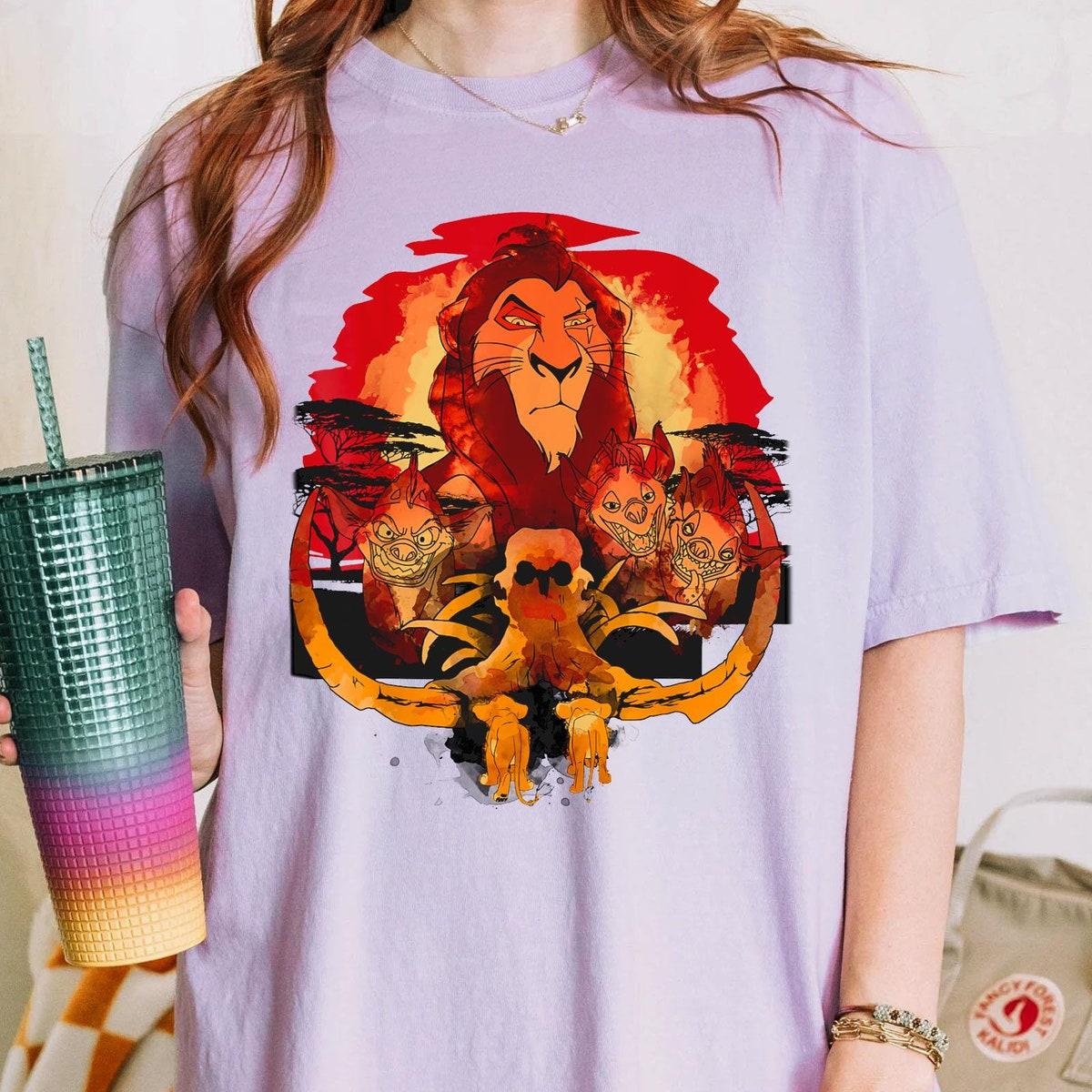 Lion King Scar And Hyenas In Elephant Graveyard Shirt 3