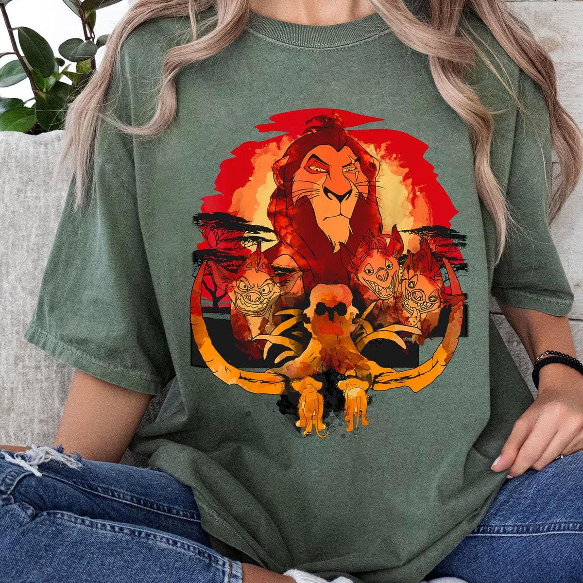 Lion King Scar And Hyenas In Elephant Graveyard Shirt 4