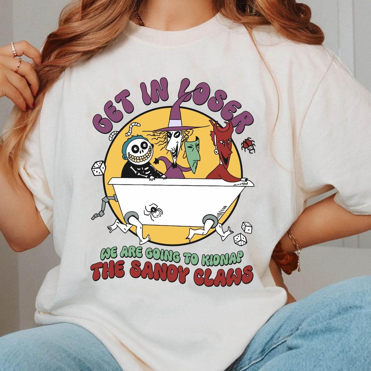 Lock Shock Barrel Bathtub Get In Loser We Are Going To Sandy Claws Shirt 1