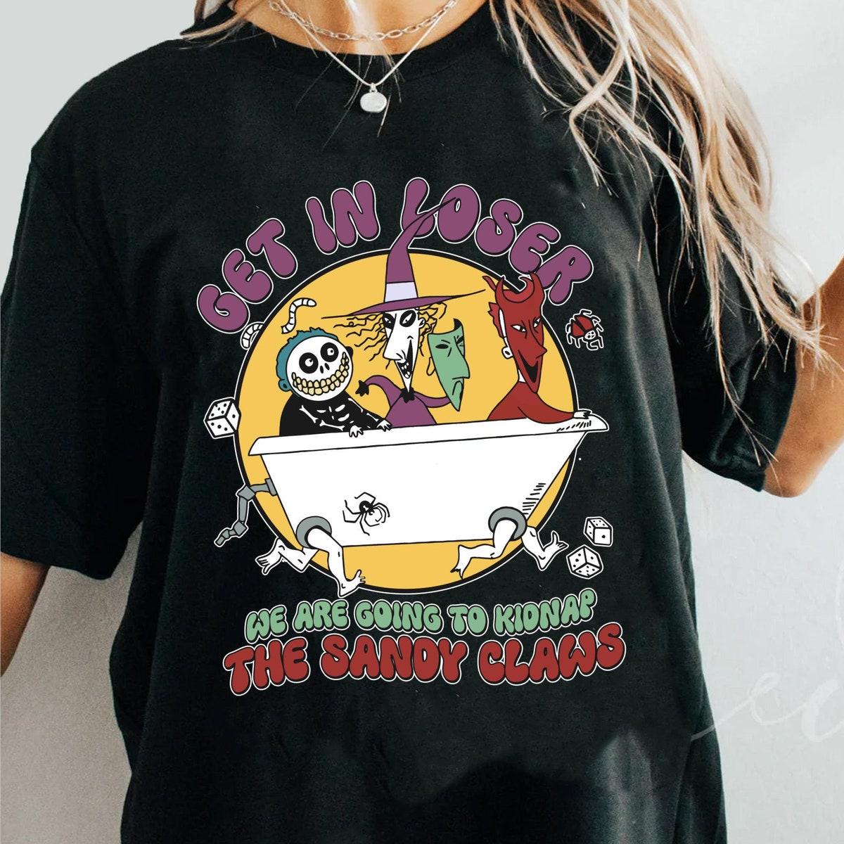 Lock Shock Barrel Bathtub Get In Loser We Are Going To Sandy Claws Shirt 2