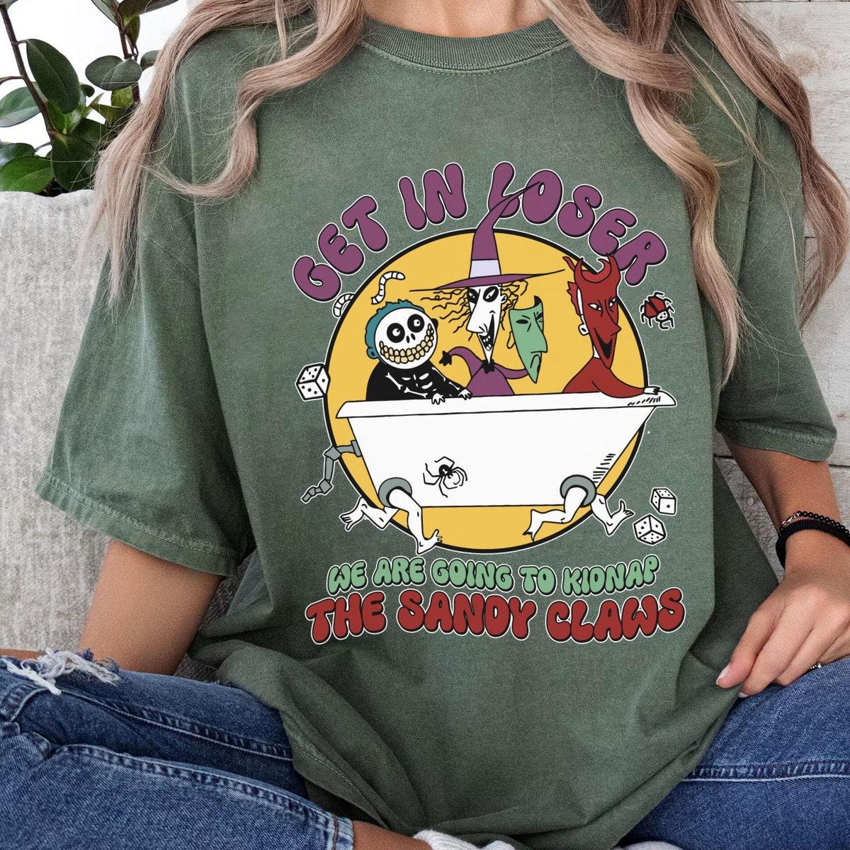 Lock Shock Barrel Bathtub Get In Loser We Are Going To Sandy Claws Shirt 3