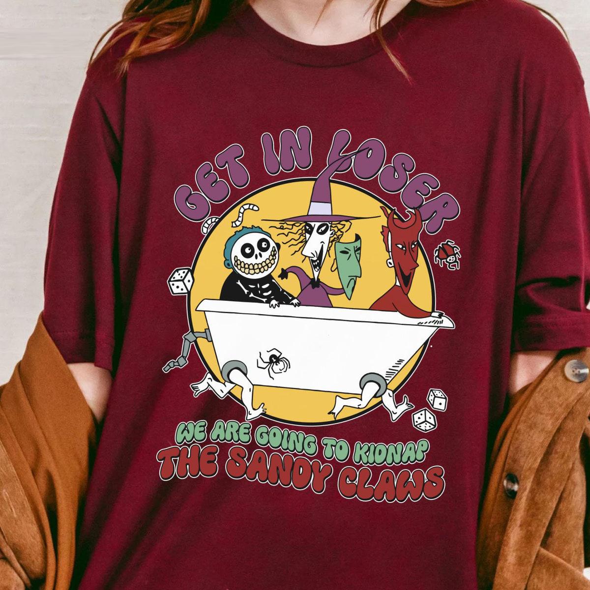 Lock Shock Barrel Bathtub Get In Loser We Are Going To Sandy Claws Shirt 4