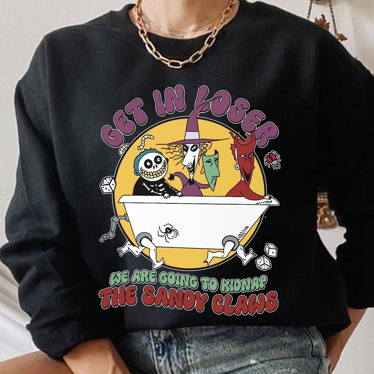 Lock Shock Barrel Bathtub Get In Loser We Are Going To Sandy Claws Shirt 5