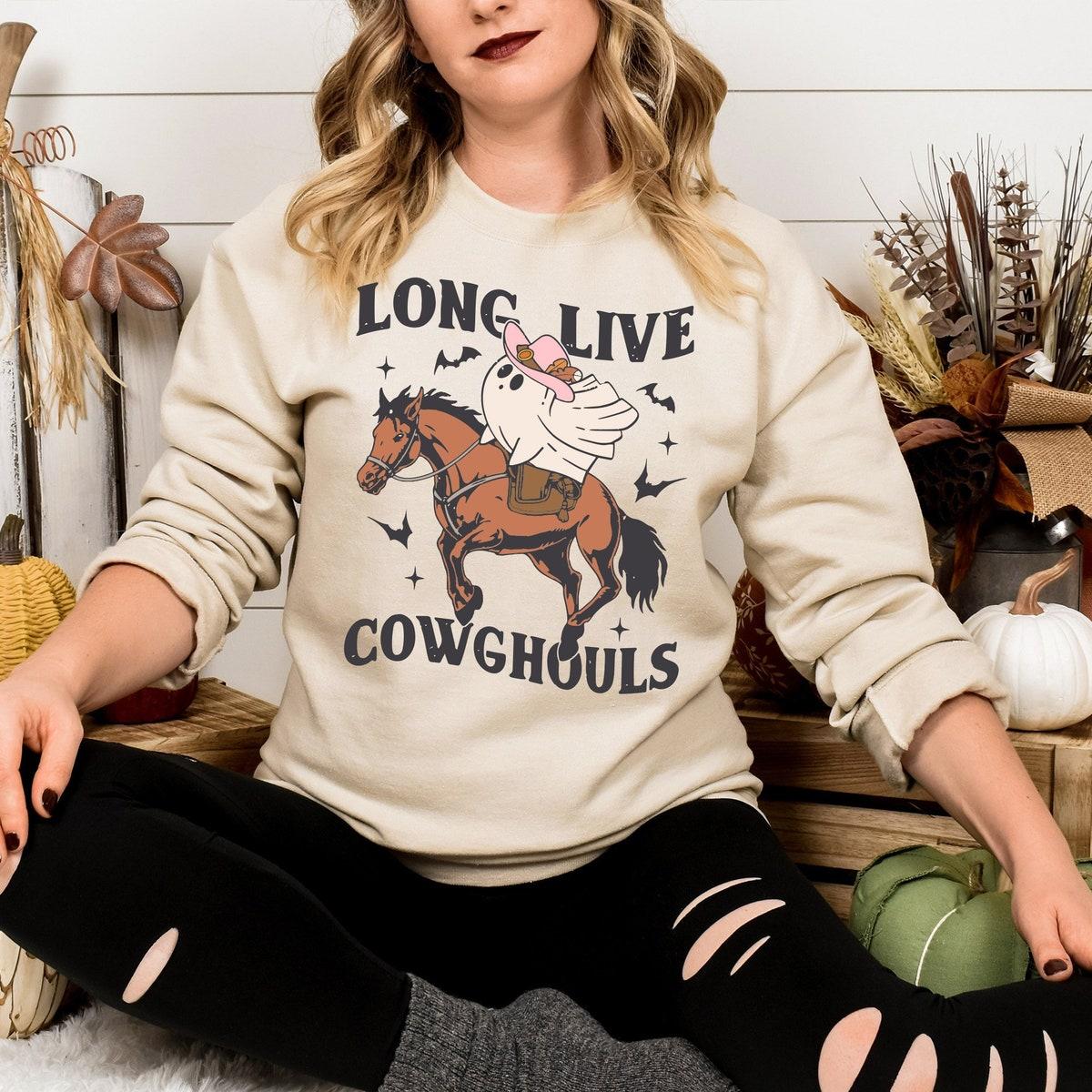 Long Live Cowghouls Halloween Ladies Shirt 1