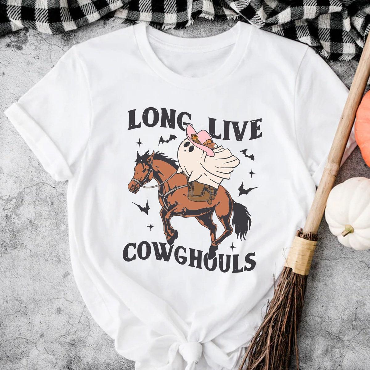 Long Live Cowghouls Halloween Ladies Shirt 3