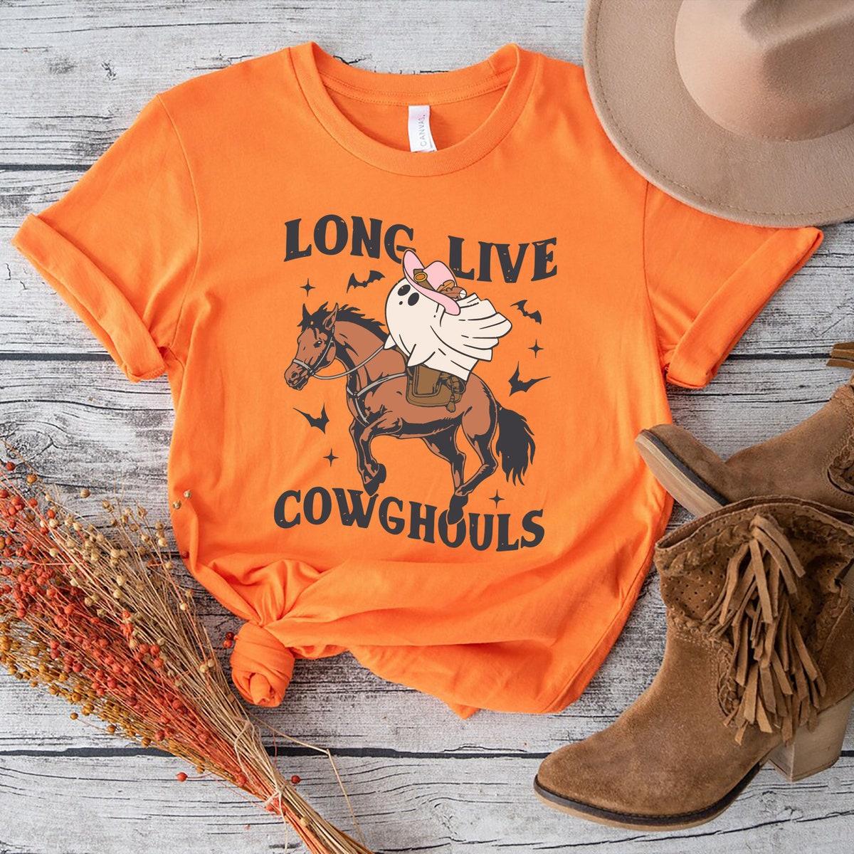 Long Live Cowghouls Halloween Ladies Shirt 4