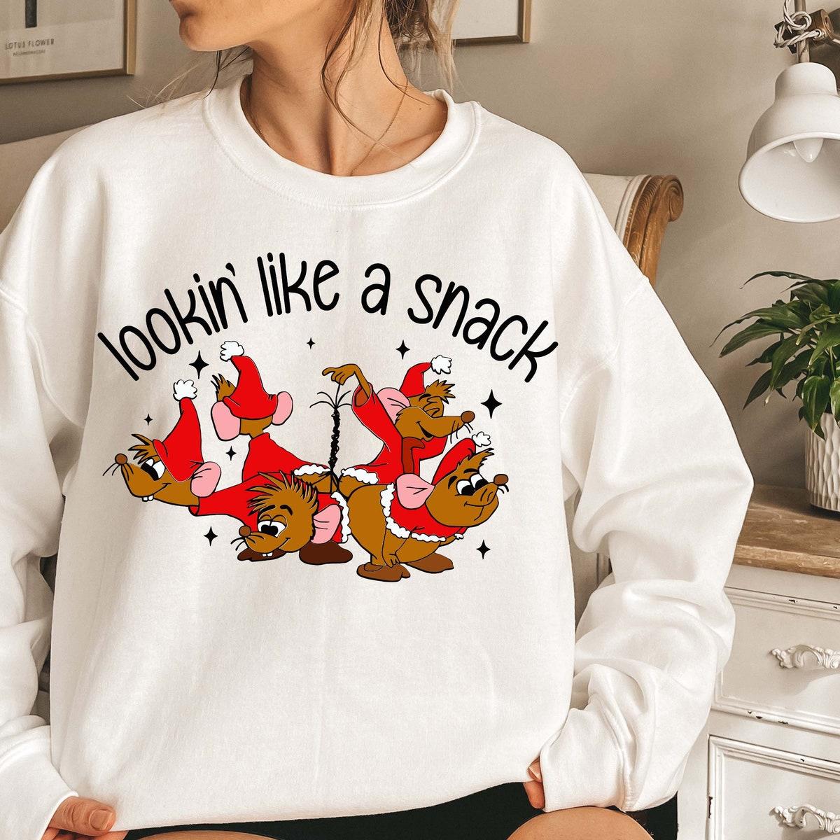 Lookin' Like A Snack Gus gus And Jaq Christmas Shirt 2