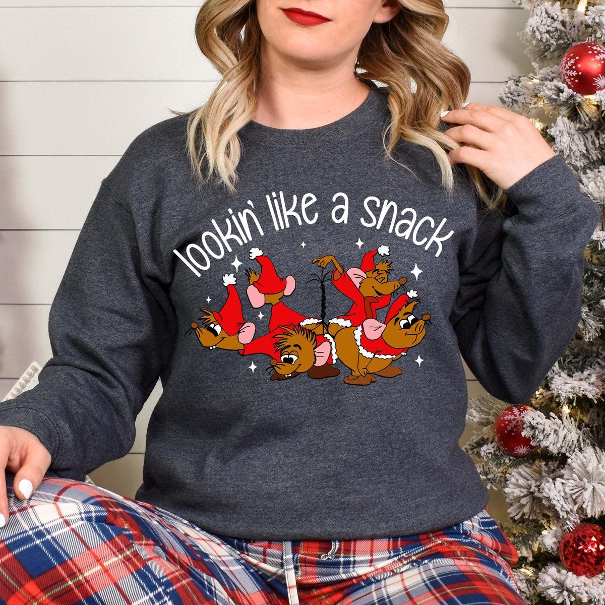 Lookin' Like A Snack Gus gus And Jaq Christmas Shirt 6