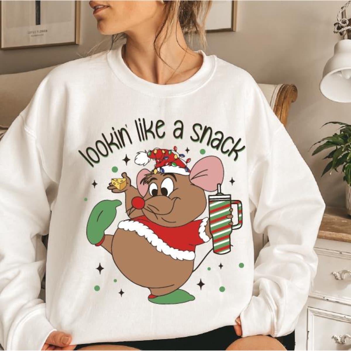 Lookin' Like A Snack Gus gus Christmas Shirt 3