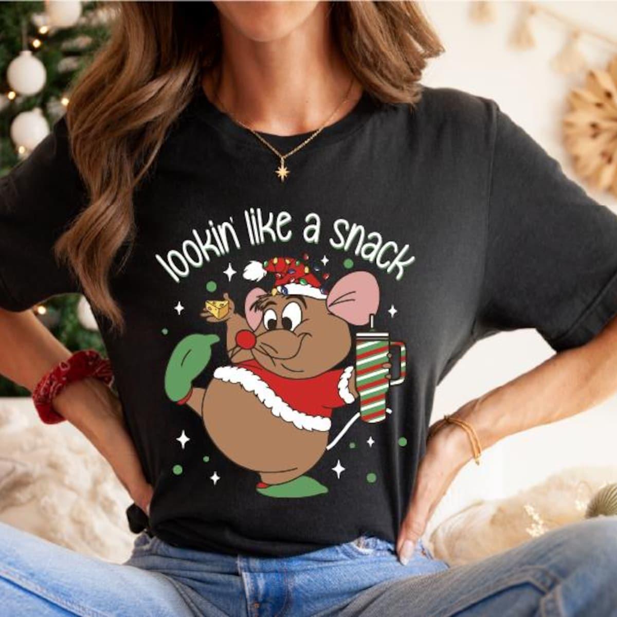 Lookin' Like A Snack Gus gus Christmas Shirt 5