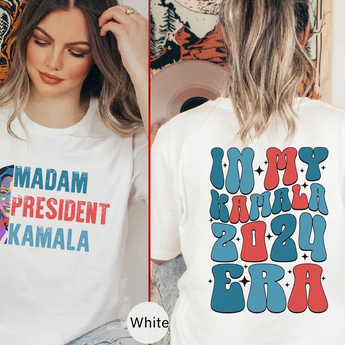 Madam President In My Kamala 2024 Era Madam President Shirt 3