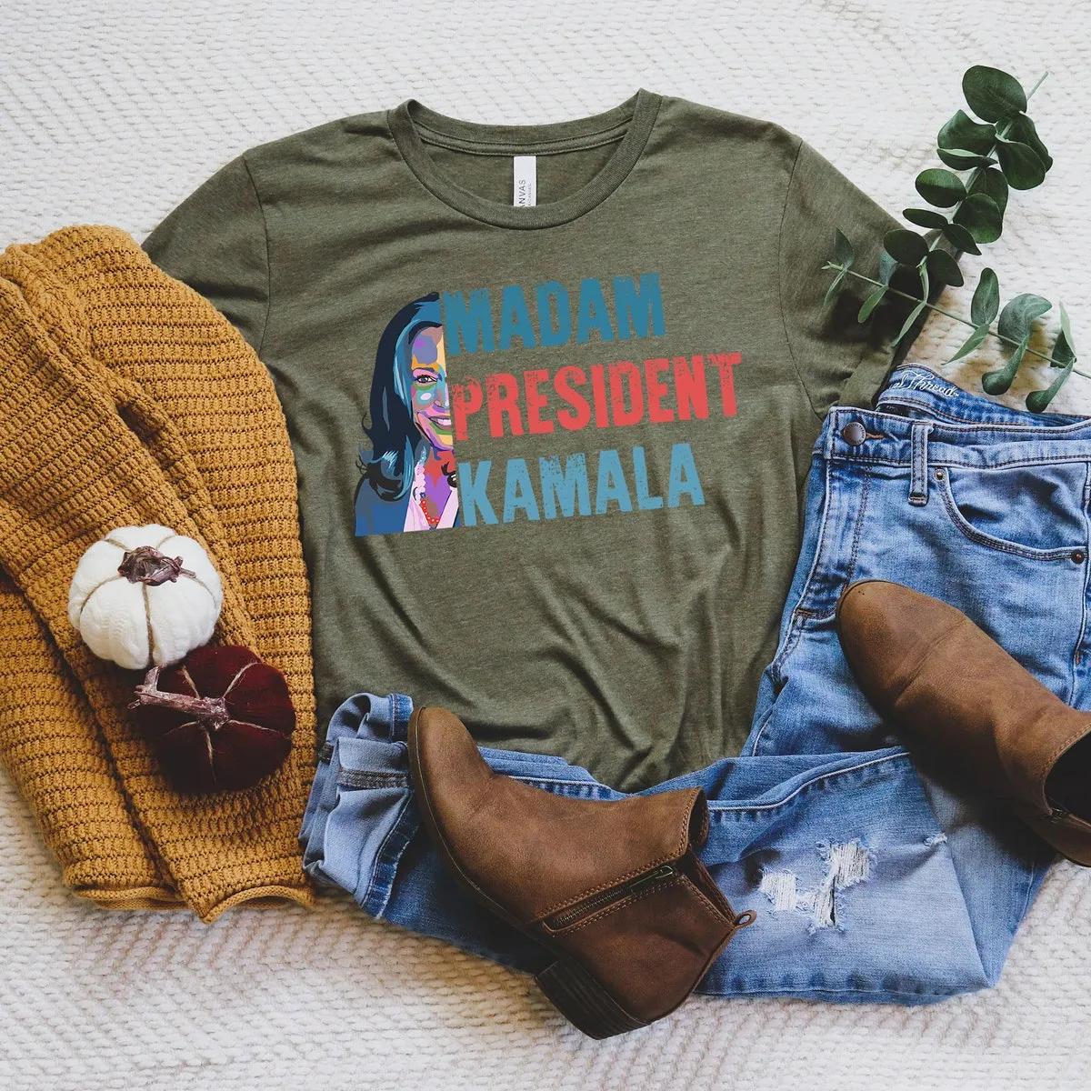 Madam President In My Kamala 2024 Era Madam President Shirt 7