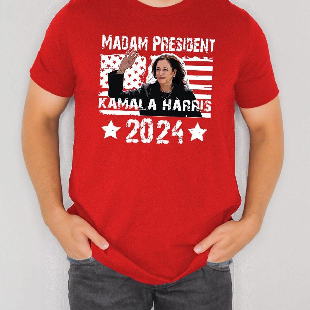 Madam President Kamala Harris Shirt Kamala Rally Tee 1