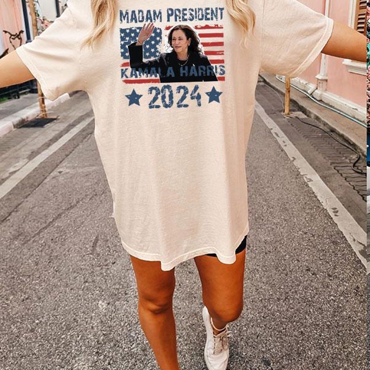 Madam President Kamala Harris Shirt Kamala Rally Tee 4