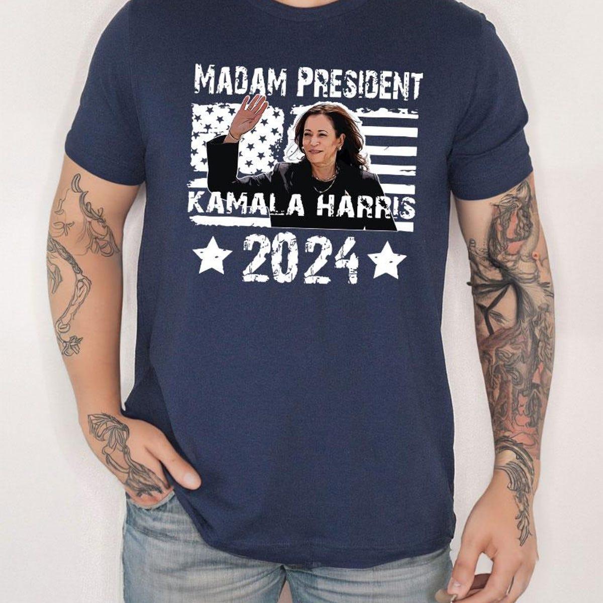 Madam President Kamala Harris Shirt Kamala Rally Tee 5