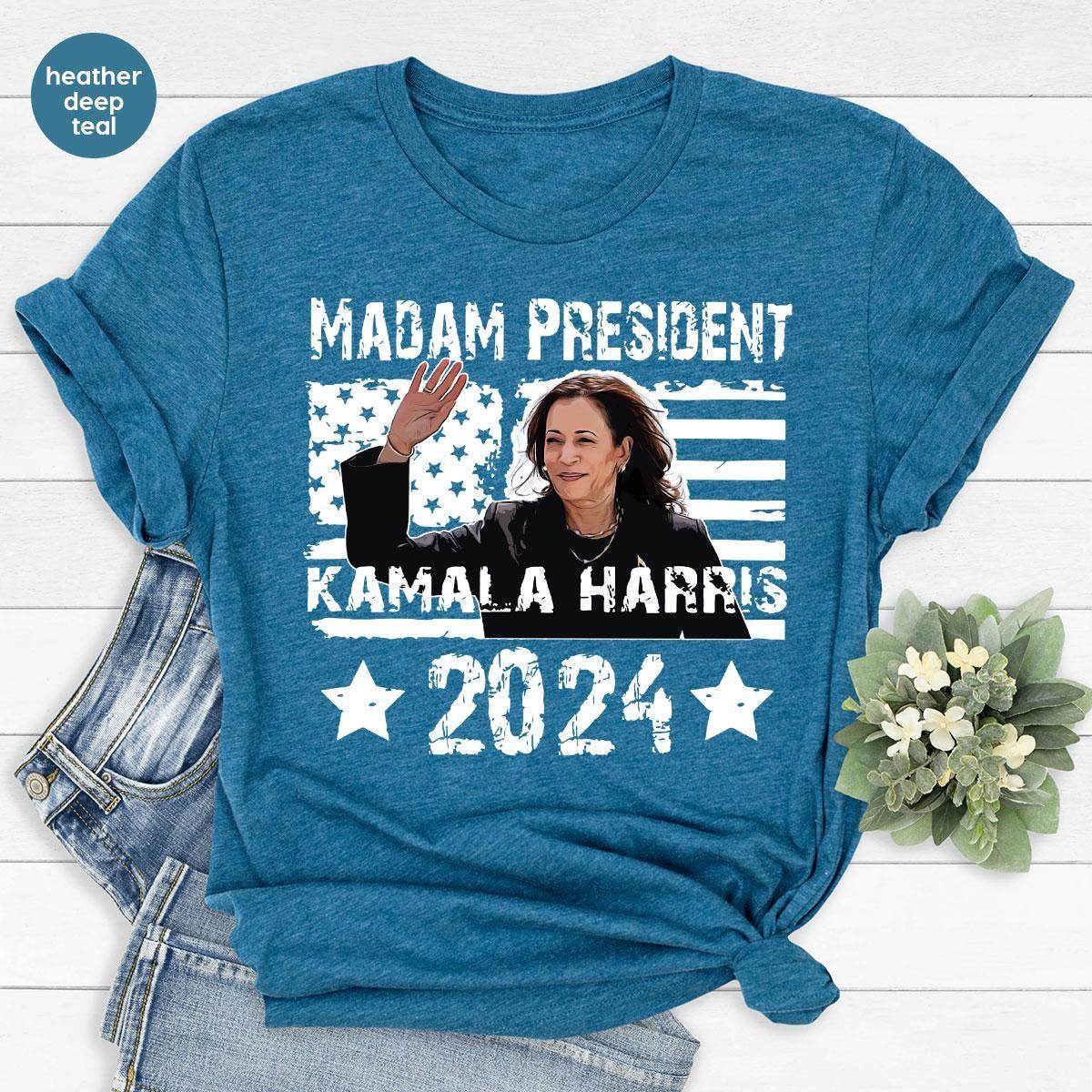 Madam President Kamala Harris Shirt Kamala Rally Tee 7