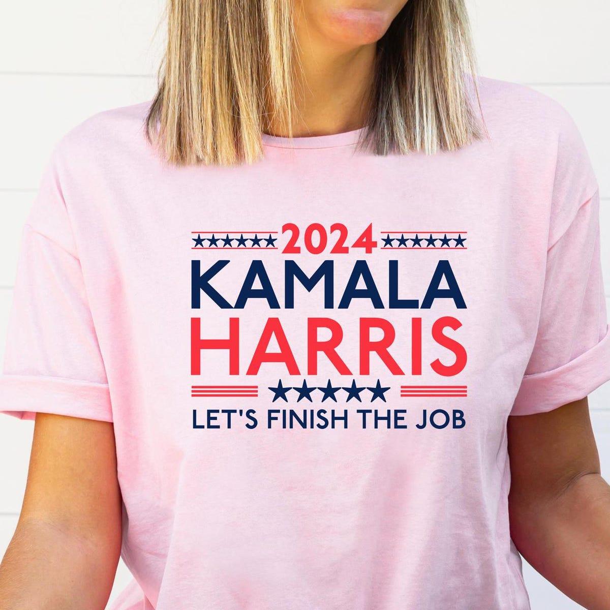 Madam President Shirt Kamala Harris Lets Finish The Job Tee 1