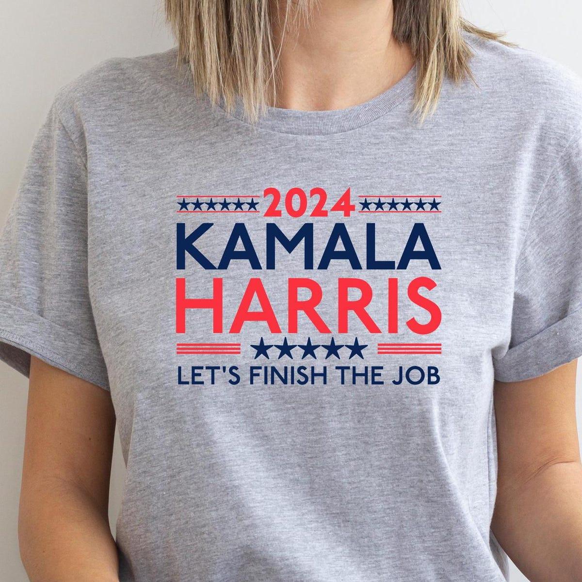 Madam President Shirt Kamala Harris Lets Finish The Job Tee 3