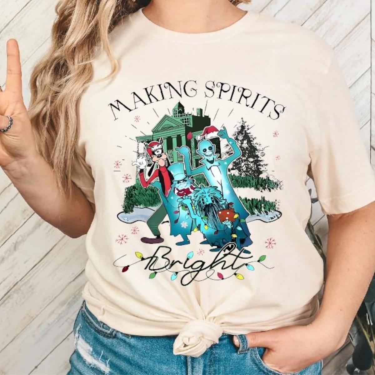 Making Spirits Bright Goofy Christmas Shirt 1