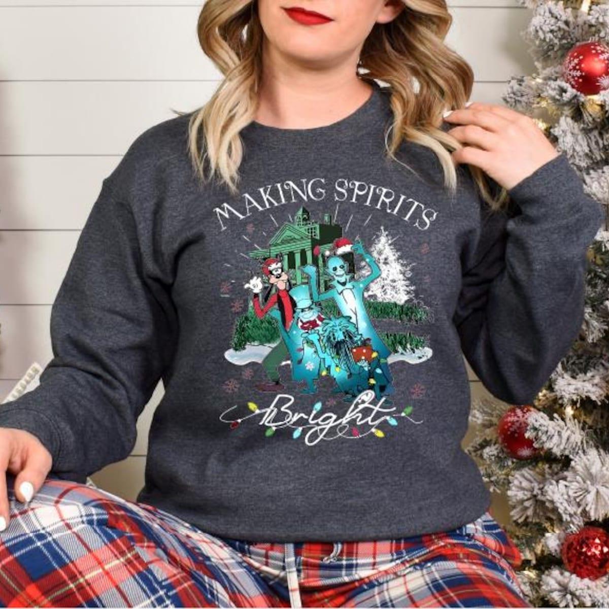 Making Spirits Bright Goofy Christmas Shirt 4