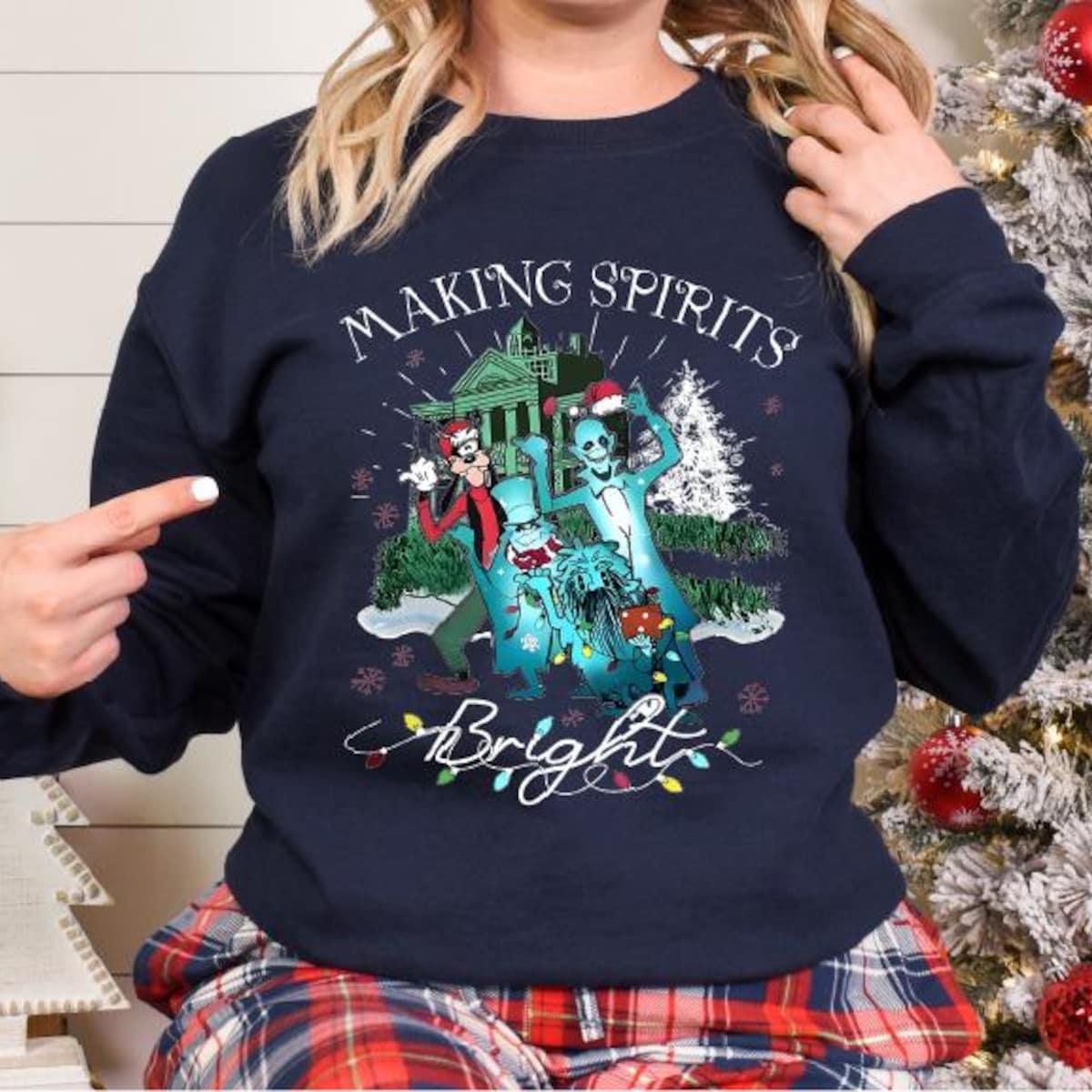 Making Spirits Bright Goofy Christmas Shirt 5