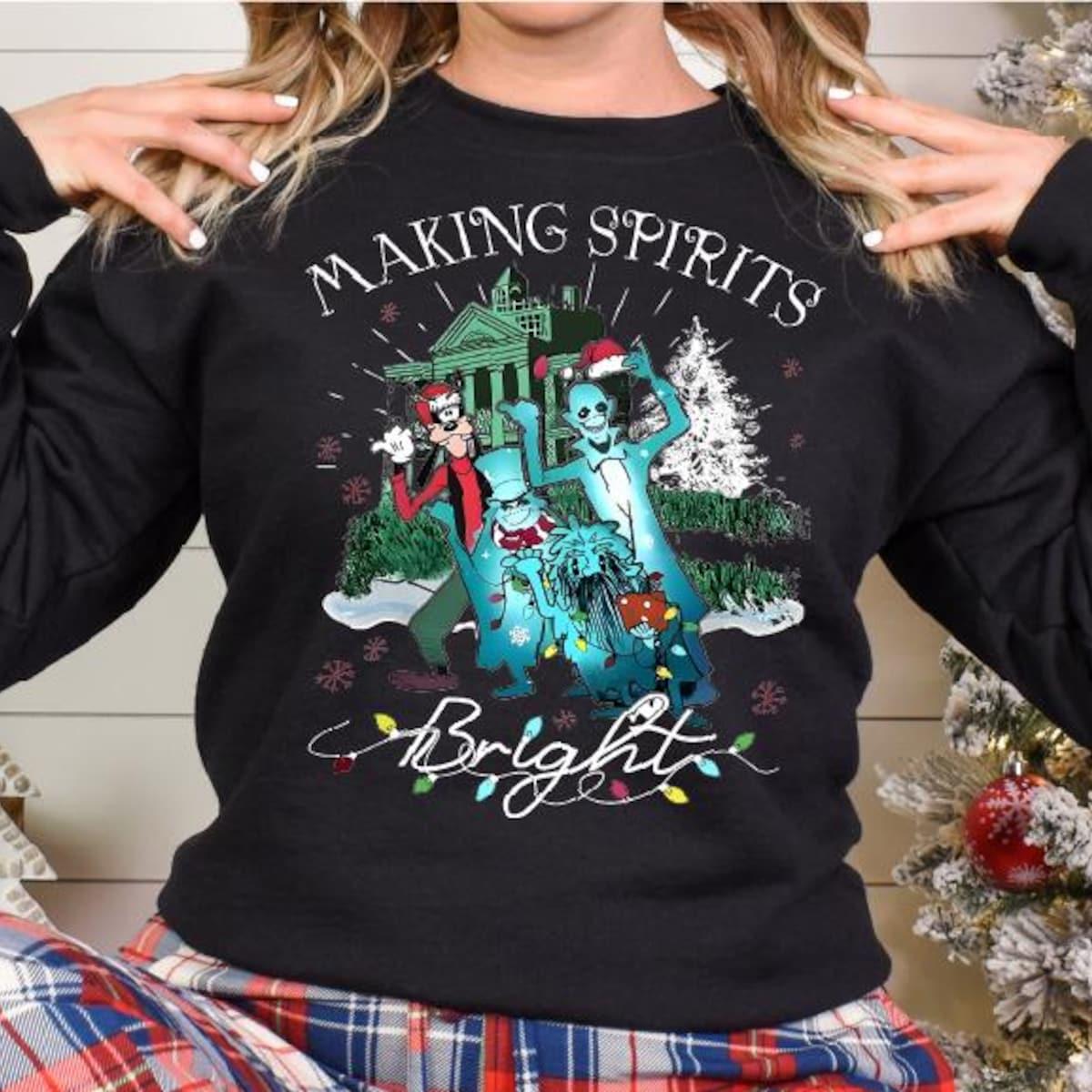 Making Spirits Bright Goofy Christmas Shirt 6