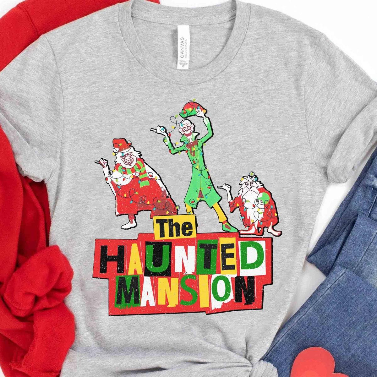 Making Spirits Bright Hitchhiking Ghosts Christmas Shirt 3