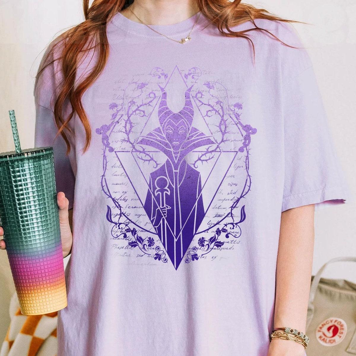 Maleficent Fade Triangle Sleeping Beauty Villains Disney Shirt 3