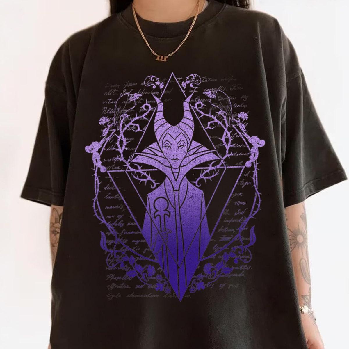 Maleficent Fade Triangle Sleeping Beauty Villains Disney Shirt 5