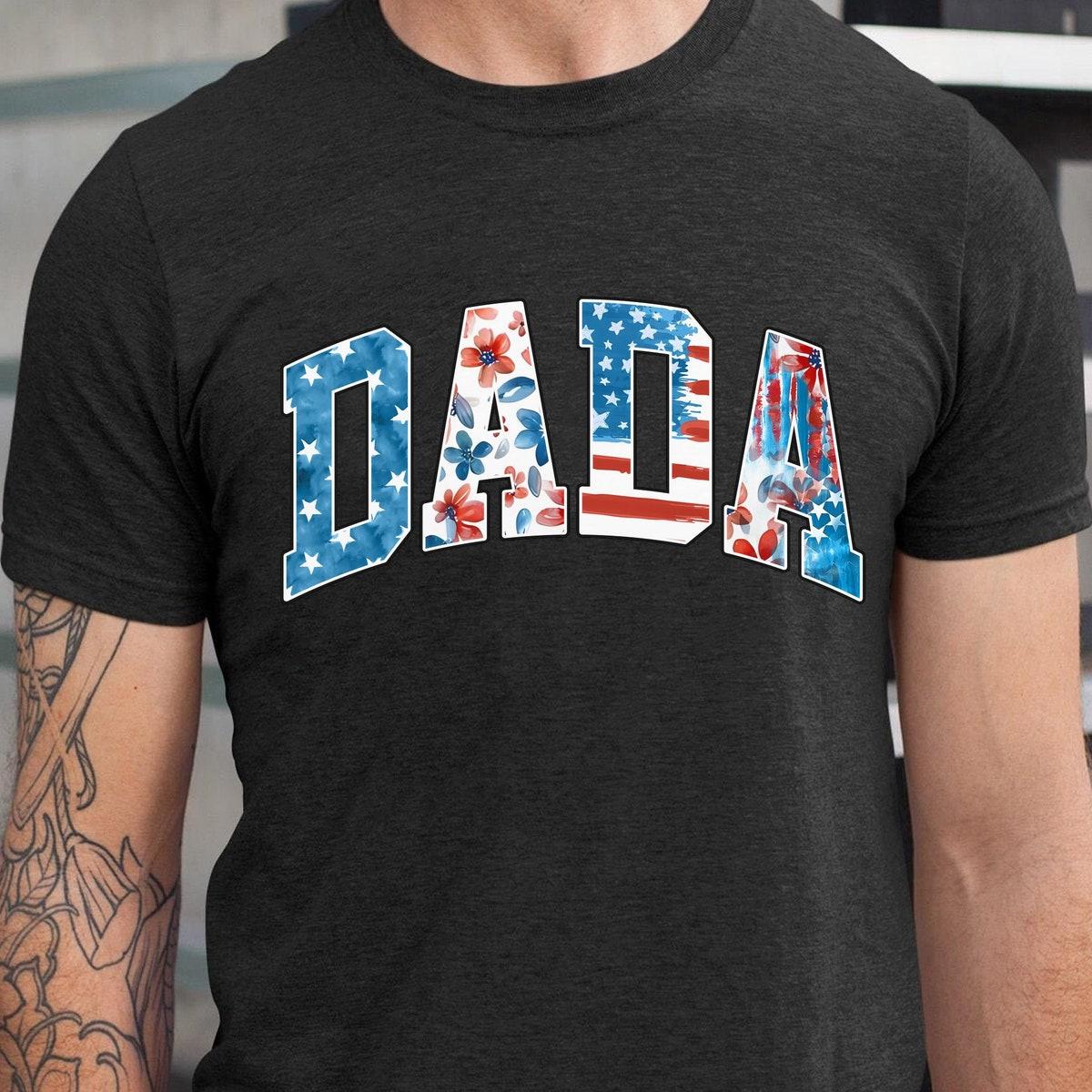 Mama And Dada Floral American Flag Matching Shirt 4