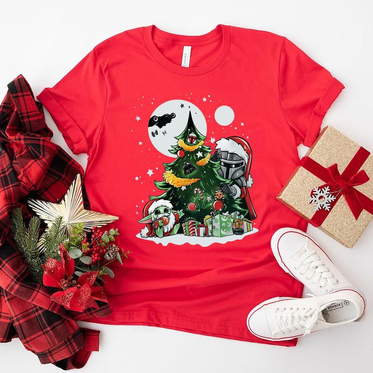 Mandalorian Baby Yoda Christmas Shirt 1