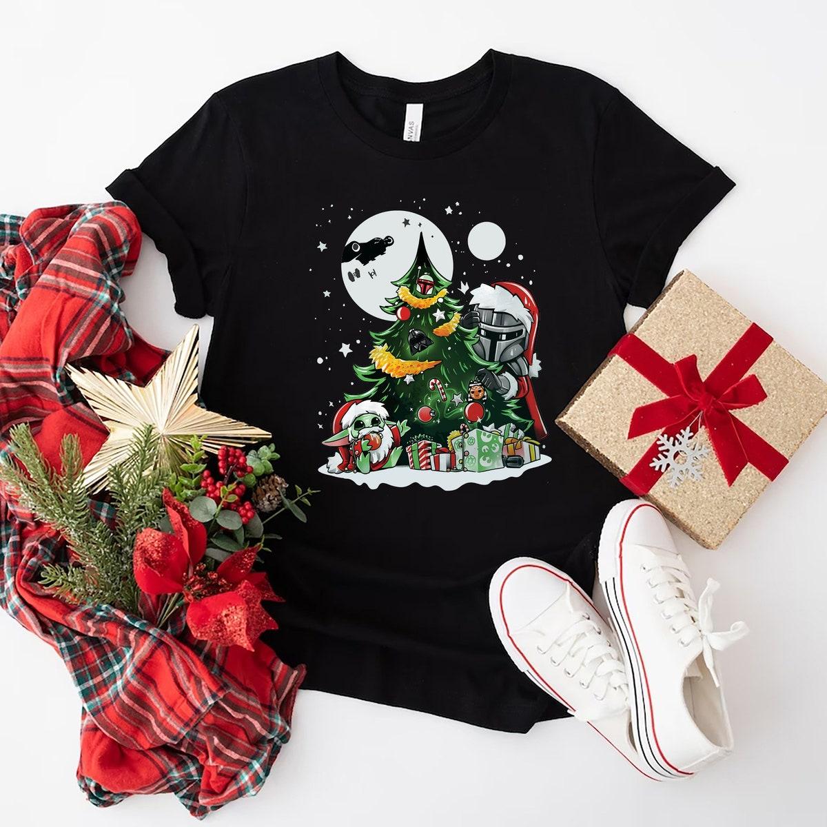 Mandalorian Baby Yoda Christmas Shirt 2