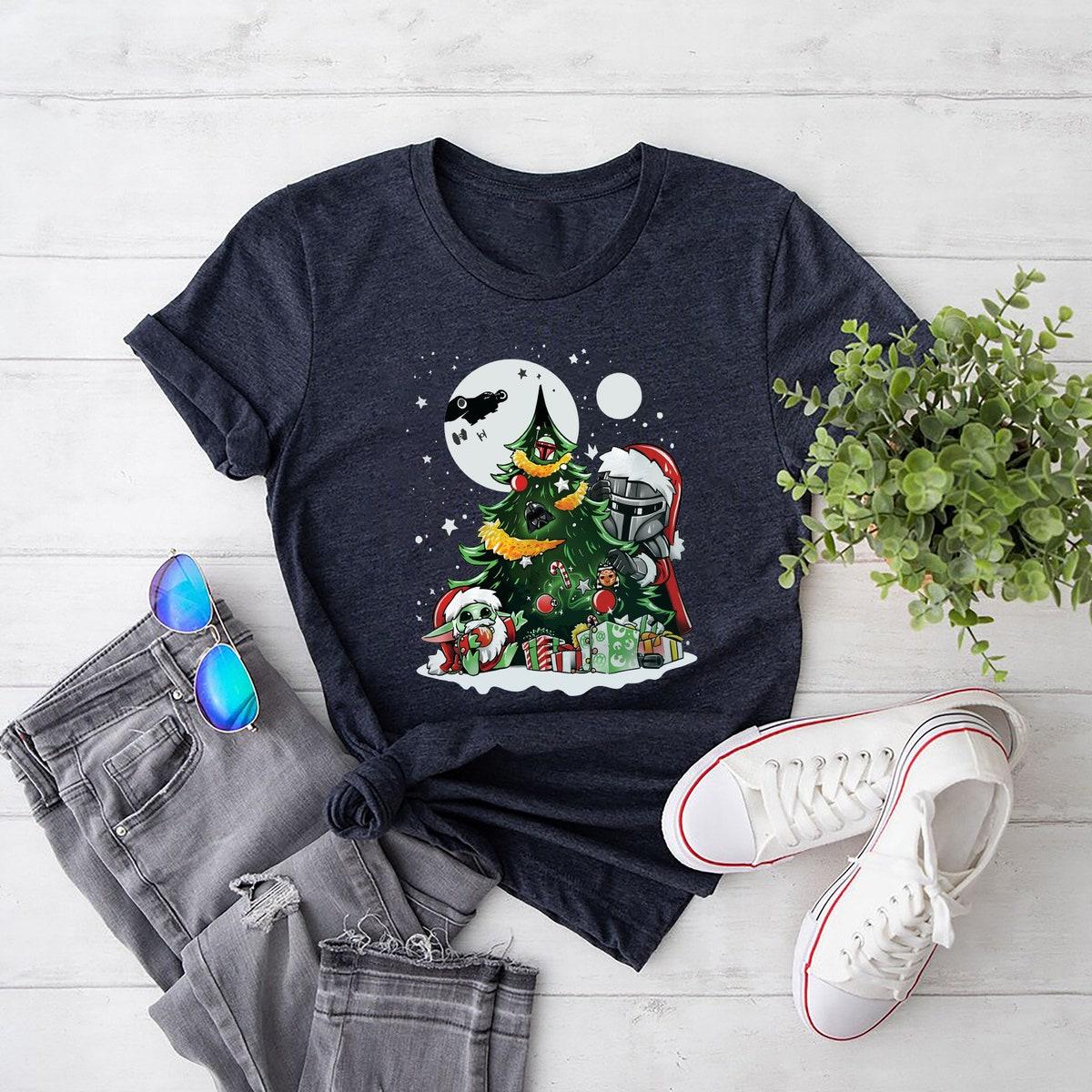 Mandalorian Baby Yoda Christmas Shirt 3