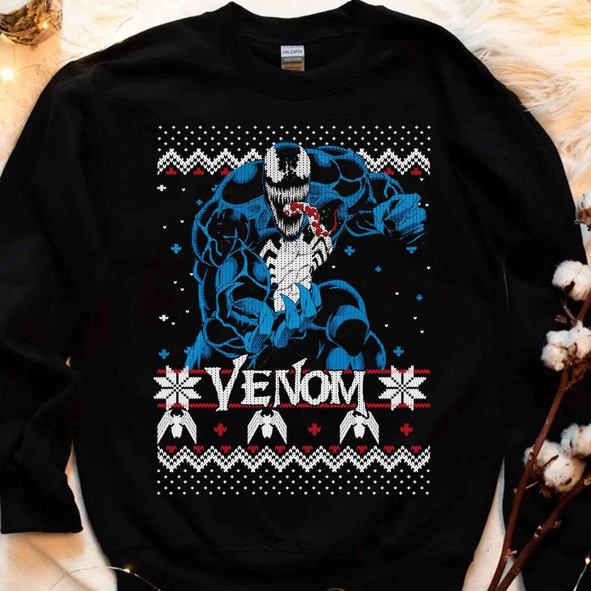 Marvel Christmas Venom Ugly Sweater Shirt 1