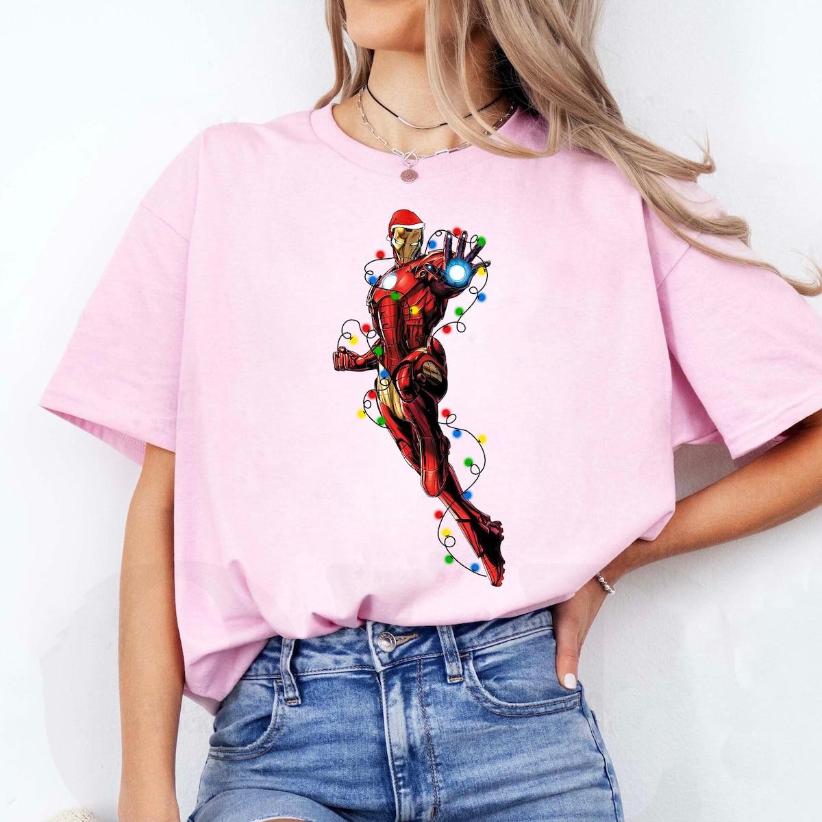 Marvel Iron Man Christmas Lights Shirt 1